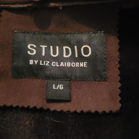 Women's Brown Suede Coat - Picture 7 of 7